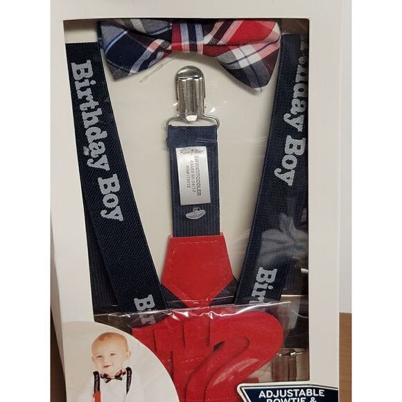 Rising Star Adjustable Bowtie and Suspenders #A14 - Picture 5 of 7